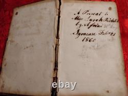 1856 Pre-Civil War Welsh Family Bible Syracuse Utica NY Richards Jones Records