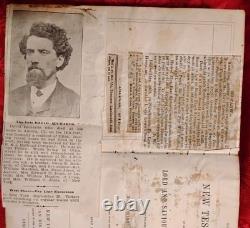 1856 Pre-Civil War Welsh Family Bible Syracuse Utica NY Richards Jones Records