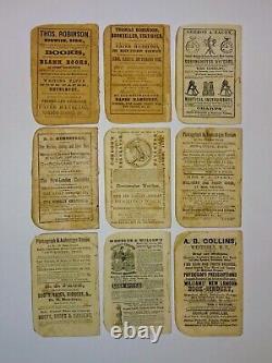 1857-1865 The New England Almanac and Farmers Friend, 9 Civil War Era Almanacks