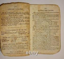 1857-1865 The New England Almanac and Farmers Friend, 9 Civil War Era Almanacks