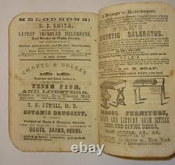 1857-1865 The New England Almanac and Farmers Friend, 9 Civil War Era Almanacks