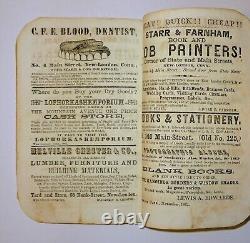1857-1865 The New England Almanac and Farmers Friend, 9 Civil War Era Almanacks
