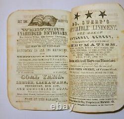1857-1865 The New England Almanac and Farmers Friend, 9 Civil War Era Almanacks