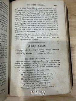 1857 McGuffey's New Fifth Eclectic Reader Antique School Book Civil War Era