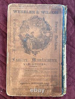 1858 Chicago City Directory with Map Pre Great Chicago Fire & Pre Civil War Book