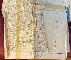 1858 Chicago City Directory with Map Pre Great Chicago Fire & Pre Civil War Book