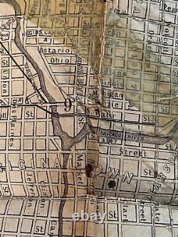 1858 Chicago City Directory with Map Pre Great Chicago Fire & Pre Civil War Book