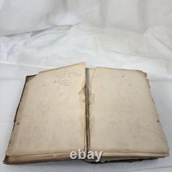 1858 Noah Webster Dictionary Merriam Springfield Leather Antique Pre-Civil War
