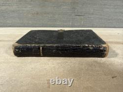 1859 NEW TESTAMENT antique CIVIL WAR ERA leather AMERICAN BIBLE SOCIETY old