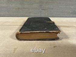 1859 NEW TESTAMENT antique CIVIL WAR ERA leather AMERICAN BIBLE SOCIETY old