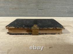 1859 NEW TESTAMENT antique CIVIL WAR ERA leather AMERICAN BIBLE SOCIETY old