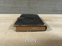 1859 NEW TESTAMENT antique CIVIL WAR ERA leather AMERICAN BIBLE SOCIETY old