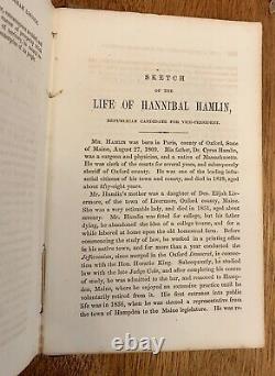 1860 1ed Life of Abraham LINCOLN & Hamlin SLAVERY Douglas Debates Pre Civil War