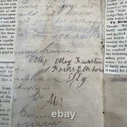 1860s Personal Notebook Memory Scrap Book, Civil War Era READ THE DESCRIPTION 1860s Personal Notebook Memory Scrap Book, Civil War Era READ THE DESCRIPTION