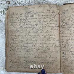 1860s Personal Notebook Memory Scrap Book, Civil War Era READ THE DESCRIPTION