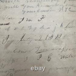 1860s Personal Notebook Memory Scrap Book, Civil War Era READ THE DESCRIPTION