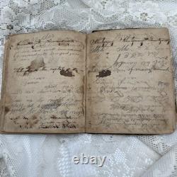 1860s Personal Notebook Memory Scrap Book, Civil War Era READ THE DESCRIPTION