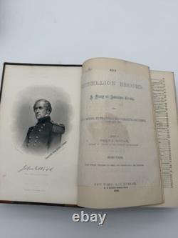 1861 1862 Rebellion Record Civil War 3 Vol Set Frank Moore Putnam HC