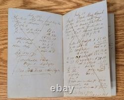 1861-63 Civil War Era Merchant Charter Ledger Book Boston Maine Shipping Navy