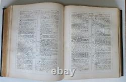 1861 BIBLE CIVIL WAR ERA FOLIO in ENGLISH antique