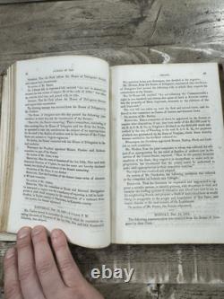 1861 Civil War Era Law Book Senate Journal. Commonwealth of Virginia Wheeling