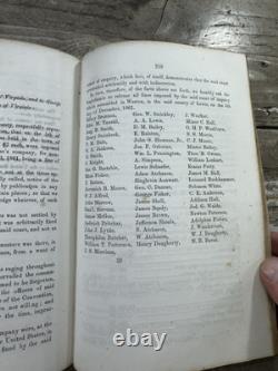 1861 Civil War Era Law Book Senate Journal. Commonwealth of Virginia Wheeling