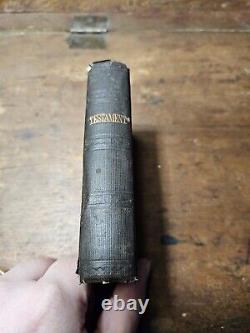 1861 Civil War Issued New Testament American Bible Society Pocket New York KJV