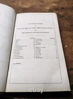 1861 Civil War Issued New Testament American Bible Society Pocket New York KJV