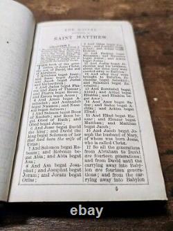 1861 Civil War Issued New Testament American Bible Society Pocket New York KJV