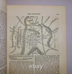 1862-65 The Annual Cyclopaedia, Illust, CIVIL WAR Lincoln Booth Douglass Grant