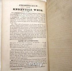 1862 CIVIL WAR First-Hand-Sketches of Secession-WG Brownlow-Tennessee Whig Party