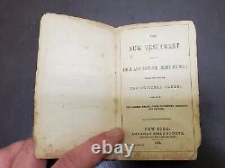 1862 Civil War NT Bible, Presented by Ulster County Bible Society