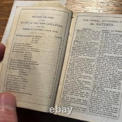 1862 Civil War New Testament Hospital Bible, American Bible Society