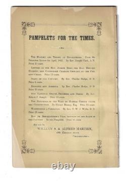 1862 Civil War Pamphlet The History & Theory of Revolutions by Rev Joseph Clark