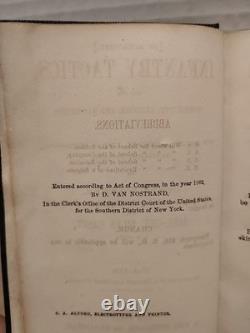 1862 Infantry Tactics Vol. 3 by Brig. Gen. Silas Casey Pocket HC with Fold Out