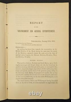 1862 Philadelphia & Erie Rail Road Co Annual Meeting Proceedings Report