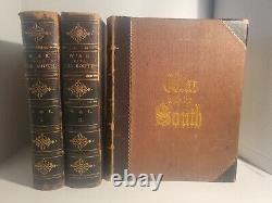 (1862) War With The South Robert Tomes Civil War 3 Volumes Leather