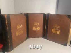 (1862) War With The South Robert Tomes Civil War 3 Volumes Leather