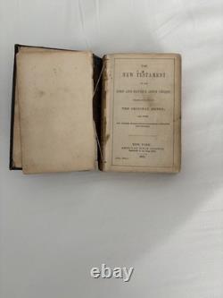 1862 pocket edition of the New Testament Bible, Civil War Era