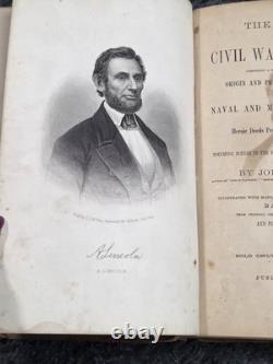 1863/1866 The History of the Civil War in America by John SC Abbott 2 Volume Set