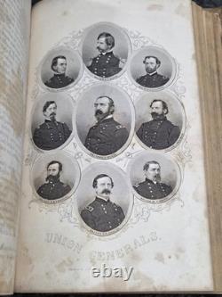 1863/1866 The History of the Civil War in America by John SC Abbott 2 Volume Set