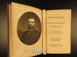 1863 1ed Beyond the Lines Geer Civil War Union Confederate Prison Slavery Racism