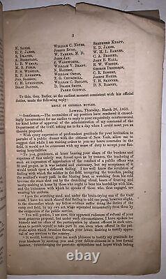 1863, 1st, CIVIL WAR, CHARACTER & RESULTS OF THE WAR, by MAJ. GEN. B. F. BUTLER