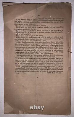 1863, 1st, CIVIL WAR, CHARACTER & RESULTS OF THE WAR, by MAJ. GEN. B. F. BUTLER