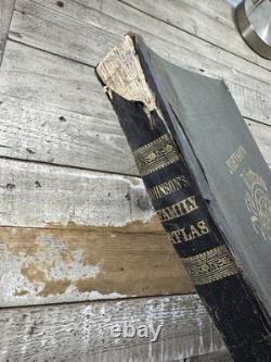 1863 Antique Civil War Atlas Johnson's New Illustrated Family Atlas