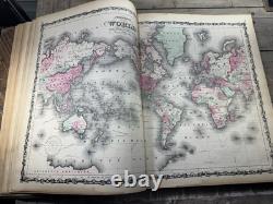 1863 Antique Civil War Atlas Johnson's New Illustrated Family Atlas