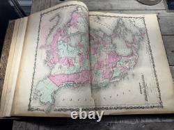 1863 Antique Civil War Atlas Johnson's New Illustrated Family Atlas