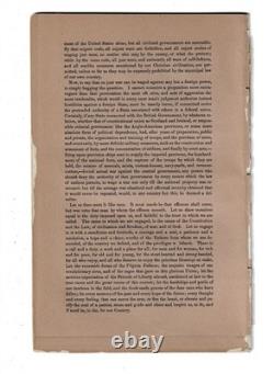 1863 Civil War Pamphlet Our National Constitution 2 State of War by Daniel Agnew