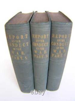 1863 FIRST EDITION Report of the Civil War Rare 3 Volume Set