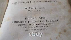 1863 Headley's The Great Rebellion A History of the Civil War in the U. S I & II
